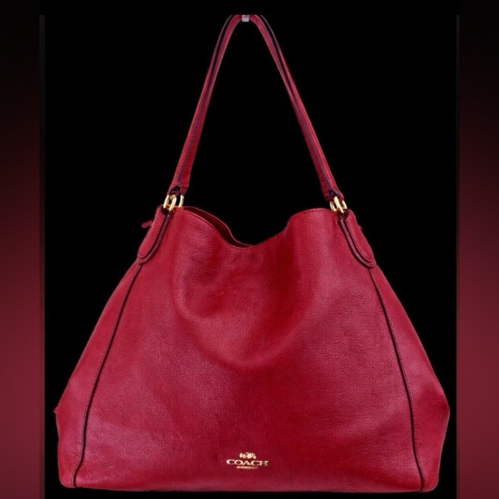 Coach Edie 31 shoulder bag dark cherry red